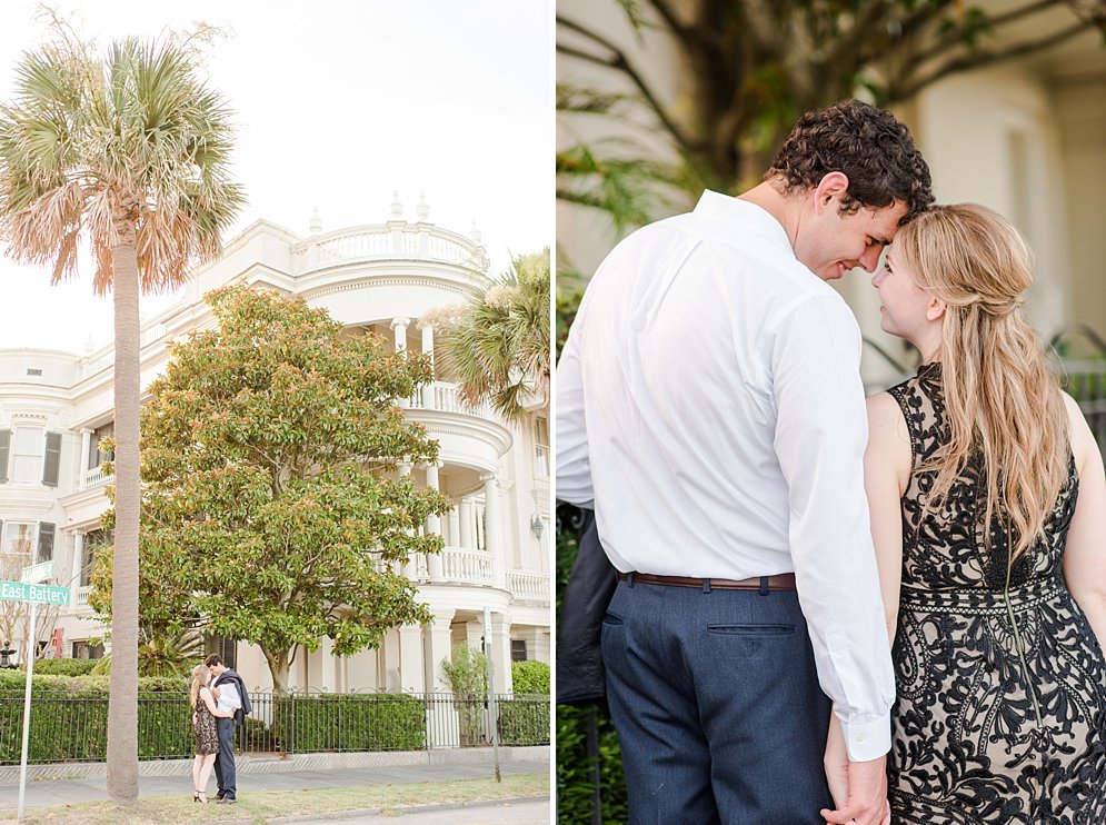 historic downtown rainbow row and battery engagement session Charleston SC wedding photographer_4402.jpg
