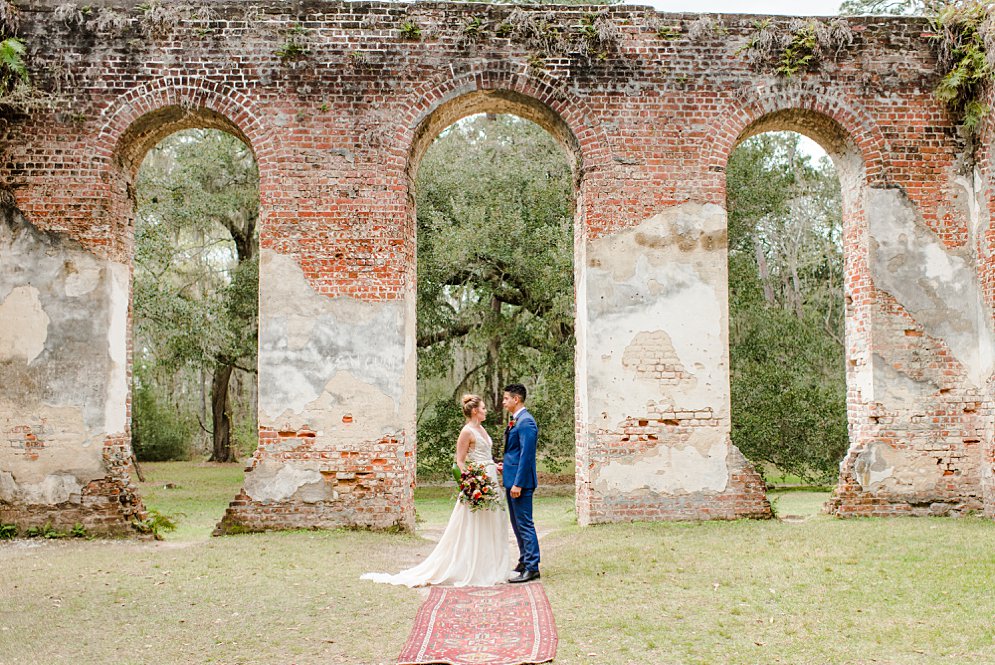 old sheldon church ruins motorcycle elopement Charleston SC wedding photographer_5969.jpg